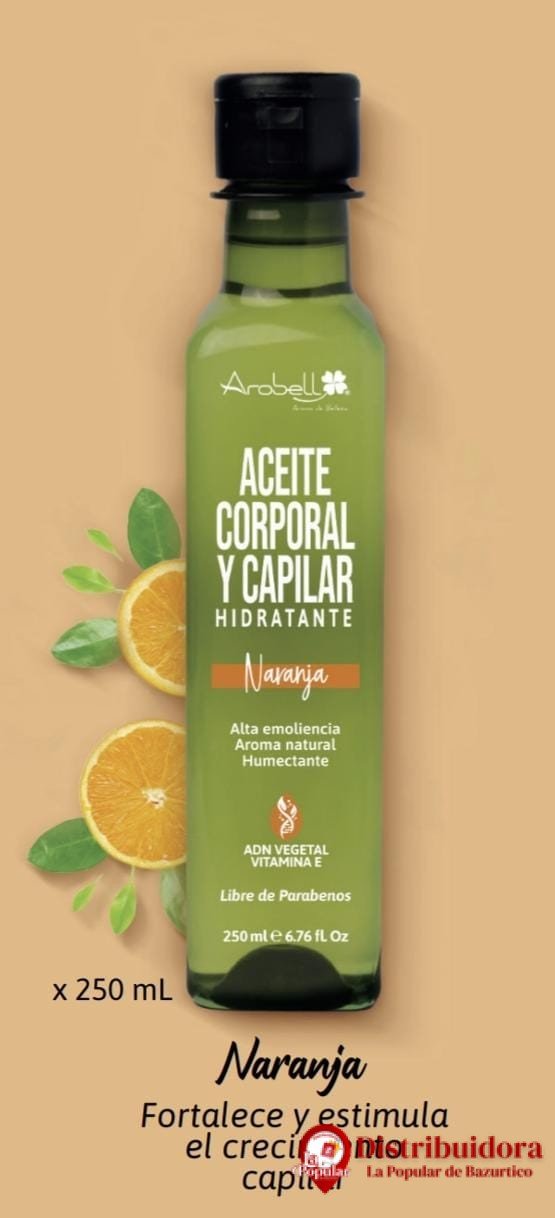 ACEITE NARANJA, ESTIMULA EL CRECIMIENTO CAPILAR, 250ML DE AROBEL ACEITE NARANJA ESTIMULA EL CRECIMIENTO CAPILAR 250ML DE AROBEL