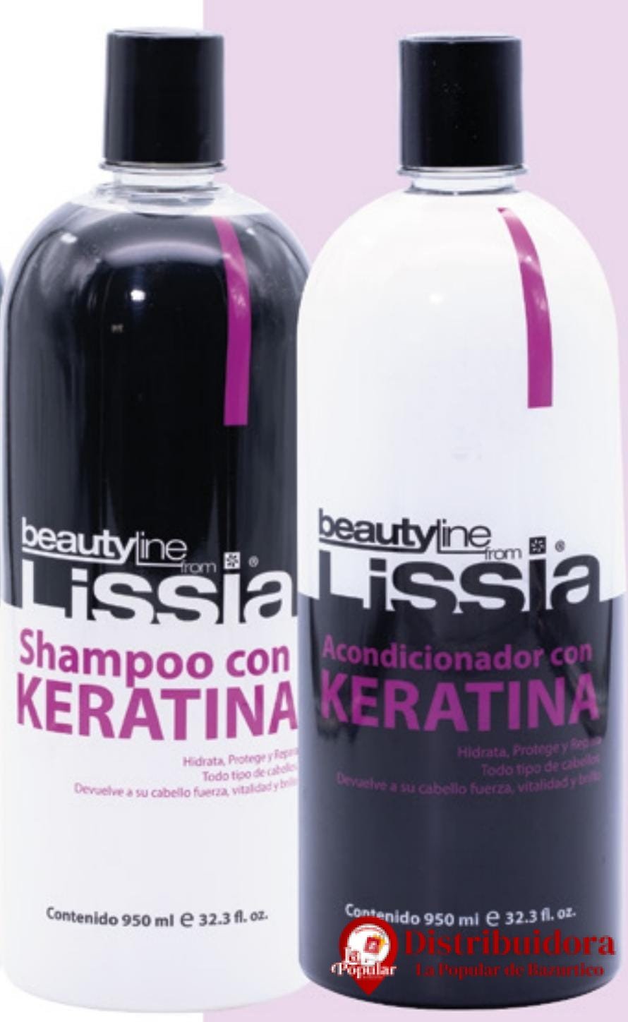 ACONDICIONADOR CON KERATINA 950ML DE LISSIA (2) ACONDICIONADOR CON KERATINA 950ML DE LISSIA 2