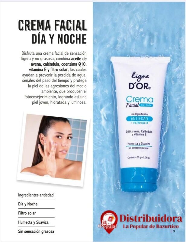 CREMA FACIAL ANTIEDAD DIA Y NOCHE 60G DE LIGNE D´OR