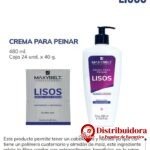 CREMA PARA PEINAR CABELLOS LISOS, 400ML DE MAXYBELT