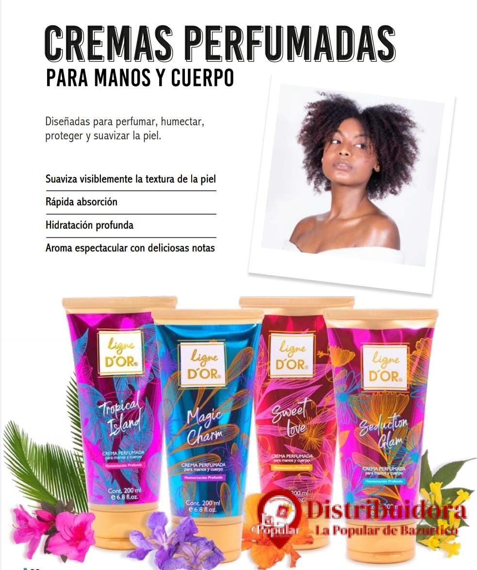 CREMA PERFUMADA PARA MANOS Y CUERPO DE LIGNE D´OR CREMA PERFUMADA PARA MANOS Y CUERPO DE LIGNE D´OR