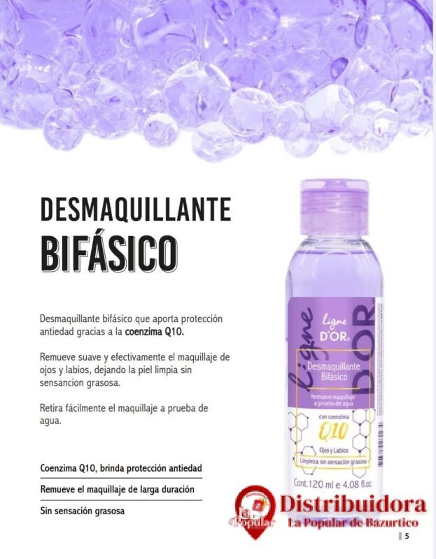 DESMAQUILLANTE BIFASICO DE LIGNE D´OR