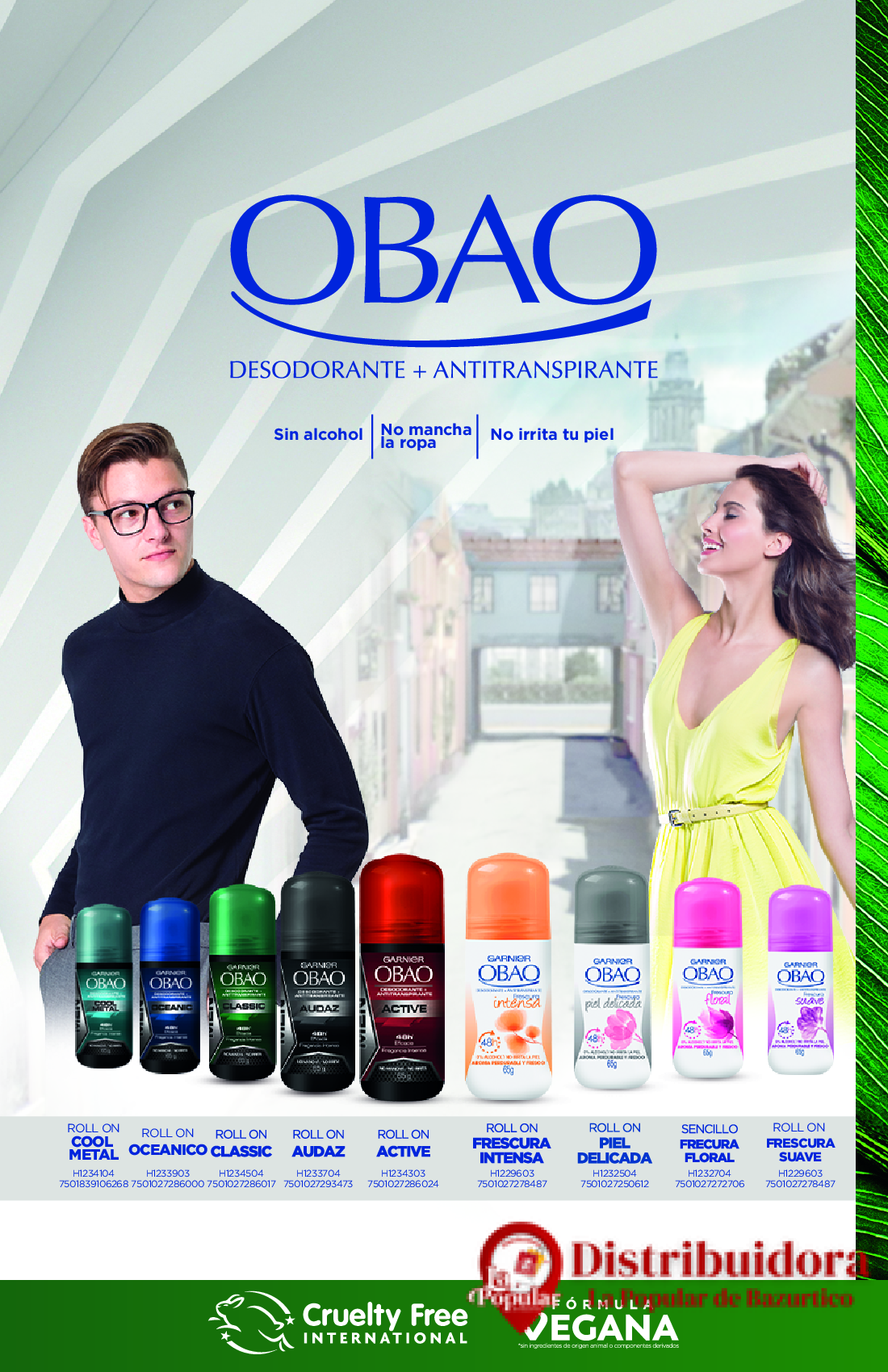 DESODORANTE ANTITRANSPIRANTE OBAO DE GARNIER DESODORANTE ANTITRANSPIRANTE OBAO DE GARNIER