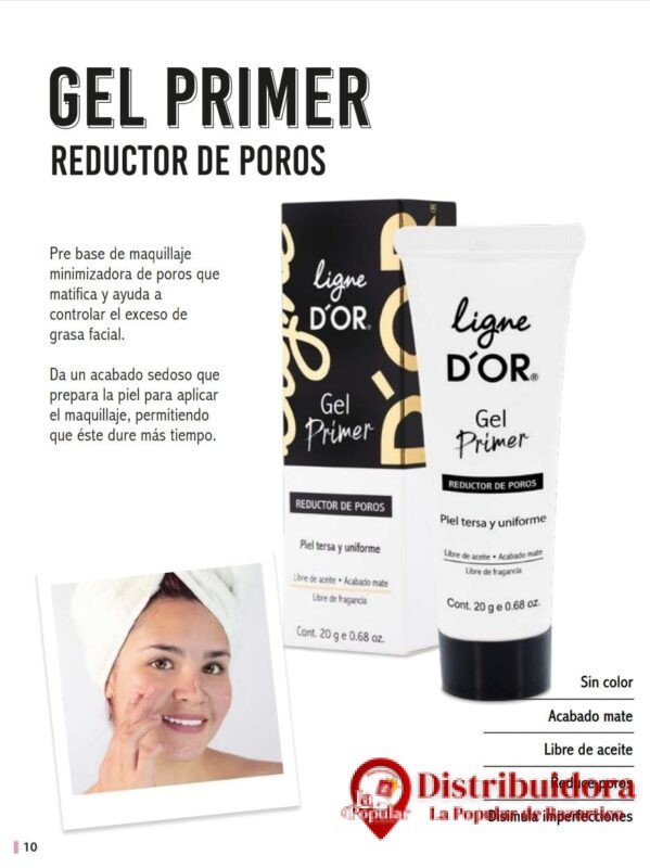 GEL PRIMER REDUCTOR DE POROS CONT 20G DE LIGNE D´OR