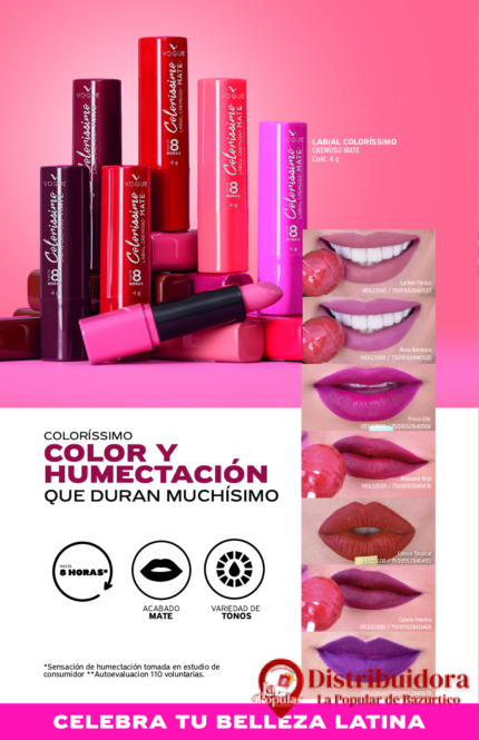 LABIAL EN BARRA LINEA COLORISSIMO, DE VOGUE