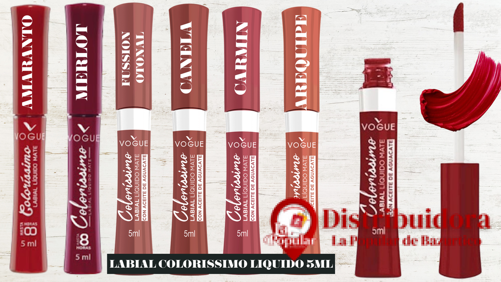 LABIAL LIQUIDO MATE LINEA COLORISSIMO, DE VOGUE(1) LABIAL LIQUIDO MATE LINEA COLORISSIMO DE VOGUE1