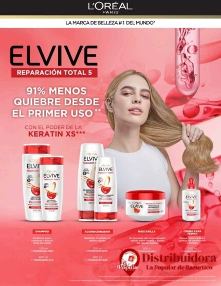 MASCARILLA REPARACION TOTAL 5 ELVIVE DE LOREAL 300G