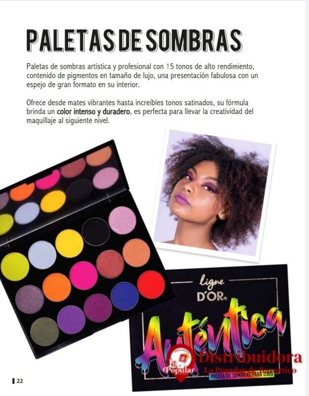 PALETAS DE SOMBRAS DE LIGNE D´OR