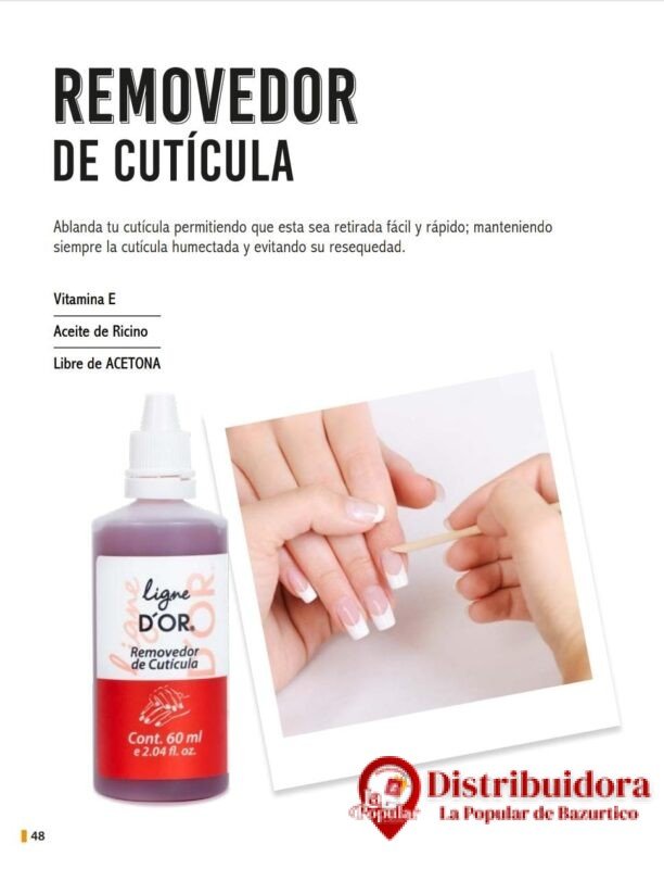 REMOVEDOR DE CUTICULA 60ML DE LIGNE D´OR
