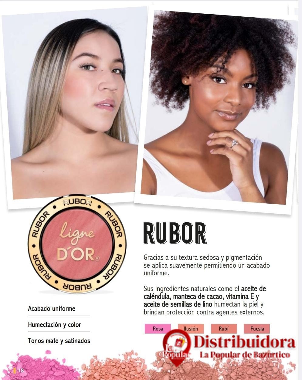 RUBOR 4 TONOS, DE LIGNE D´OR RUBOR 4 TONOS DE LIGNE D´OR