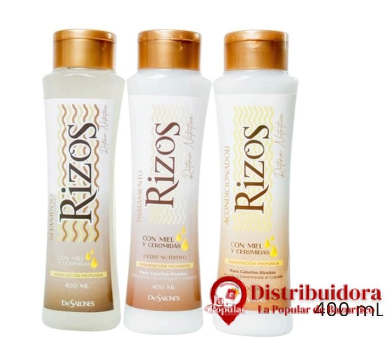 TRATAMIENTO PARA RIZOS CON MIEL Y CERAMIDAS, 400ML DESALON TRATAMIENTO PARA RIZOS CON MIEL Y CERAMIDAS 400ML DESALON